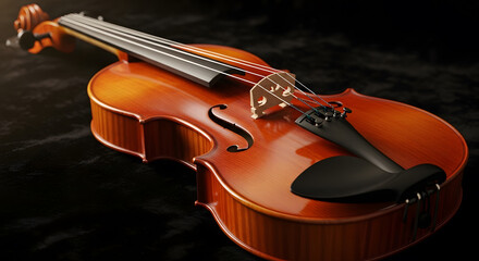 Fototapeta premium Classical stringed musical instrument with a bow