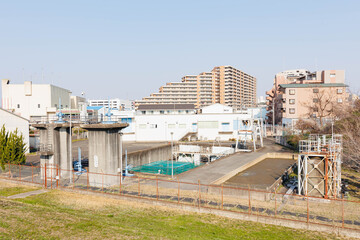 Obraz premium 枚方市磯島取水場（大阪府）