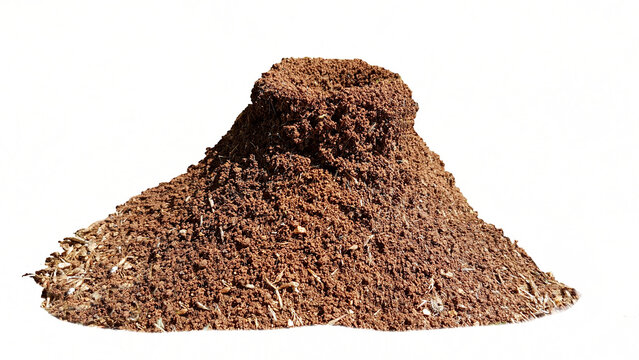 nest home ant ants house of soil isolated for background