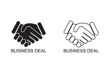 Obraz premium business deal icon , teamwork icon