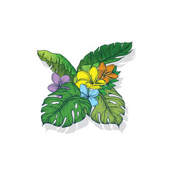 An elegant and beautiful watercolor flower is very suitable for wedding decoration purposes or as a wedding invitation element
