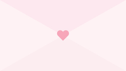 valentine pink love envelope background vector design