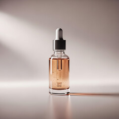 Amber Glass Dropper Bottle for Skincare Serum and Oil