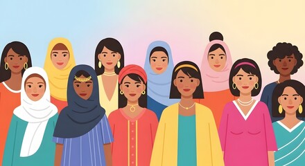 Diverse Women Portraits &ndash; Unity Celebration Artwork
