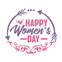 Happy Women&rsquo;s Day Svg
