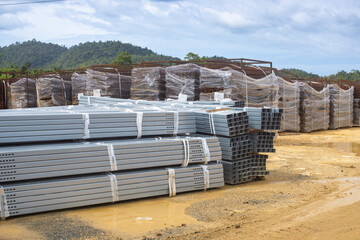 Building the Future: Professional Ground-Mount Solar Array Under Construction