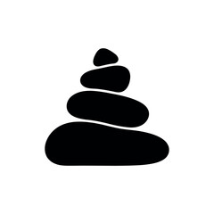 Stacked stones for balance and tranquility 1.