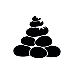 Stacked stones for balance and tranquility.