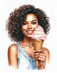 girl with ice cream