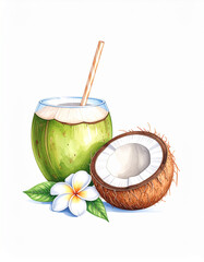 coconut milk cocktail