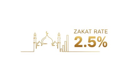 Obraz premium Paying Your Zakat at the 2.5 Percent Rate to Purify Your Wealth During Blessed Ramadan