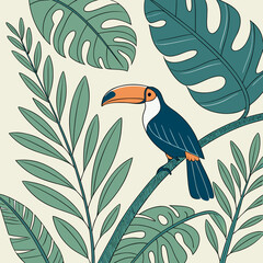 Tropical toucan on a branch ©  MST RABEYA  BEGUM