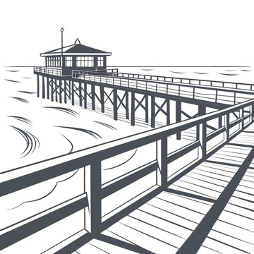 Pier at sunset