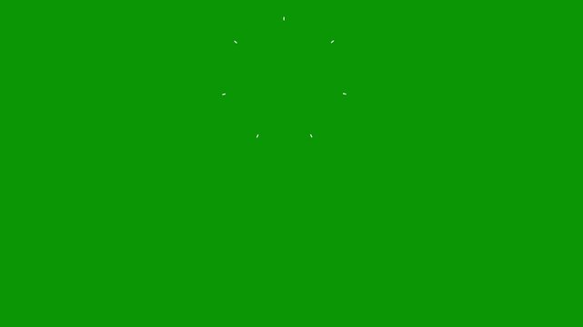 Luxury Glitter Circle Burst Animation, Glowing Firework Spark Motion Graphics Template, Seamless Loop Shimmering Lines Explosion, 4K Green Screen Shiny Pop-up Blast for Professional Editing.
