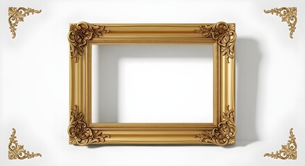 Ornate Gold Picture Frame with Classic Luxury Style