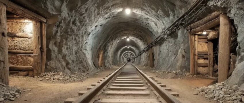 Bore drilling mine equipment for gold mining tunnels