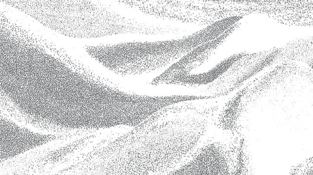 Abstract grey and white textured pattern resembling sand dunes or waves