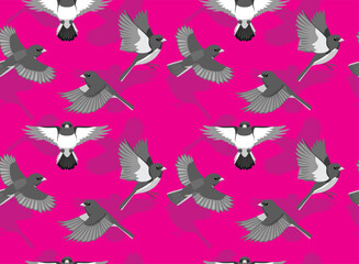 Dark-Eyed Junco Bird Seamless Background Wallpaper Pattern