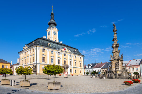  baroque town hall (national cultural landmark), town Policka, Pardubice region, Czech republic