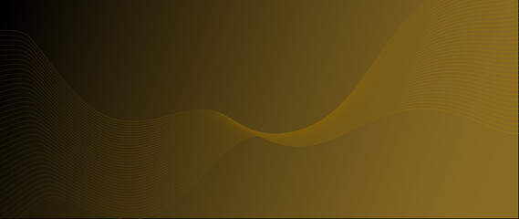 Luxury Dark Gold Abstract Wave Background