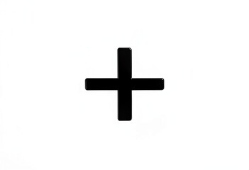 Obraz premium An isolated 3d gold cross icon stands as a holy religious symbol of faith and the resurrection of Christ on a white background