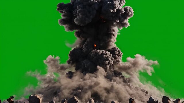 Explosive Green Screen Visual Effects for Filmmaking and Content Creation.