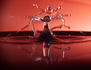 red liquid splash