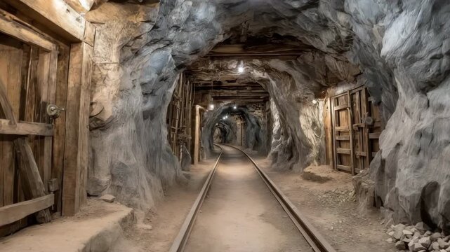 Bore drilling mine equipment for gold mining tunnels