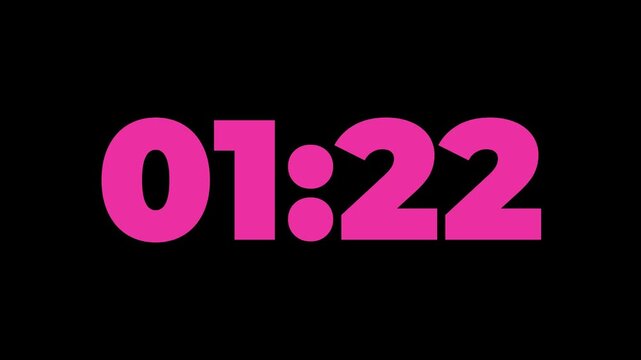 1 minutes 30 second Digital countdown 90 seconds. one minute countdown timer animation. Dynamic 90s Countdown Animation Engaging Timer Visuals for Events 4k video 