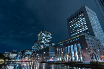 東京都丸の内の夜景