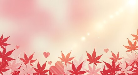 Abstract floral Christmas background with red flowers snowflakes and festive winter stars