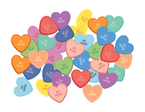 Valentine Conversation Hearts, Jumbled