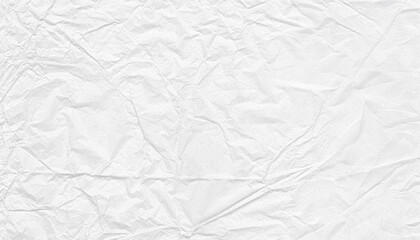Crumpled white paper texture background, wrinkled surface, blank, clean, abstract, simple, minimal