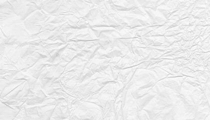Crumpled white paper texture background, wrinkled surface, blank, abstract, clean, and minimal design