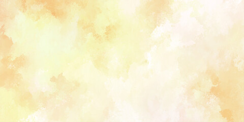Abstract Pale Yellow and Orange Watercolor Texture Background with Soft Artistic Paint with subtle splatters, creating a warm design.