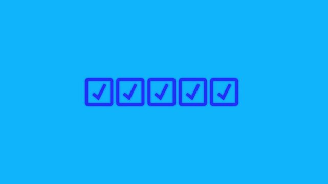 Businessman tick correct sign mark in checkbox for quality document control checklist and business approve project concept.4k video