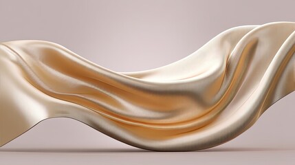 Soft flowing fabric in warm tones creating an elegant and serene background for design and art projects in textiles, fashion, and interior decor settings