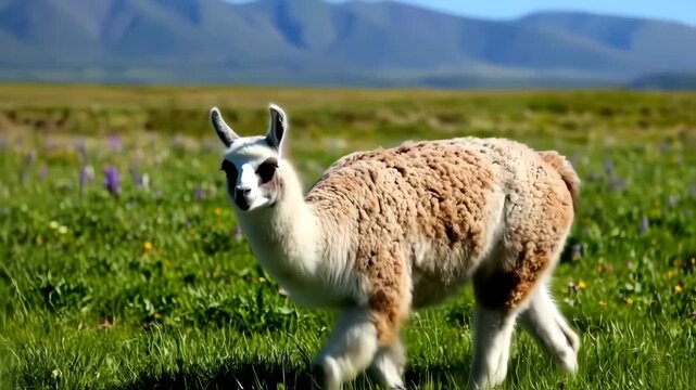 sheep on a meadow