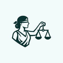 Themis Justice Goddess Logo