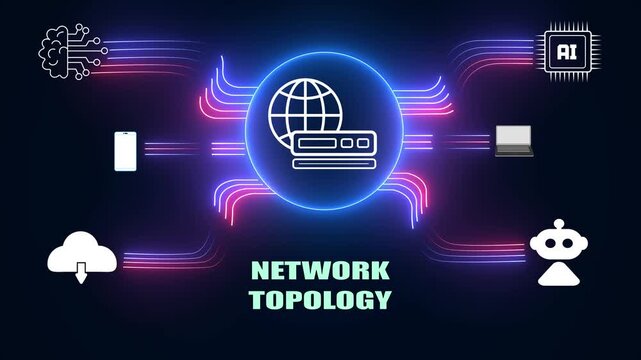 Digital network topology for professional it infrastructure design and advanced telecommunication mapping
