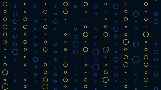 Animated Geometric pattern or background. Abstract moving shapes background, vintage retro colors. Seamless motion graphic background in a flat design