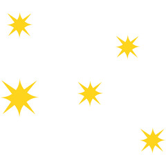 Boho Gold Stars Decoration