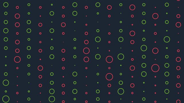 Animated Geometric pattern or background. Abstract moving shapes background, vintage retro colors. Seamless motion graphic background in a flat design