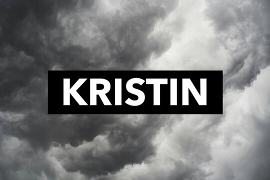 Storm Kristin, storm with heavy rain and strong winds