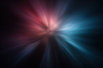 Obraz premium A vibrant, abstract image showcasing a burst of colors in a dark background, creating a sense of depth and motion.