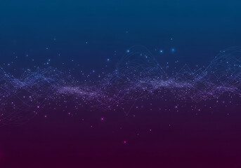 Dark Futuristic Gradient Background with Abstract Data Flow Lines, AI and Cybersecurity Concept