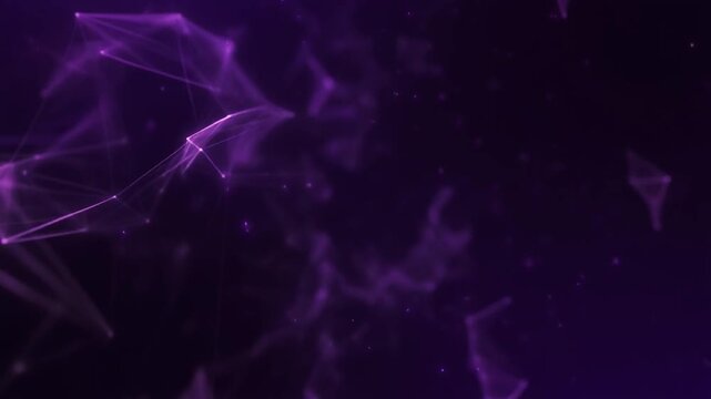 Purple AI Network Technology Motion Background