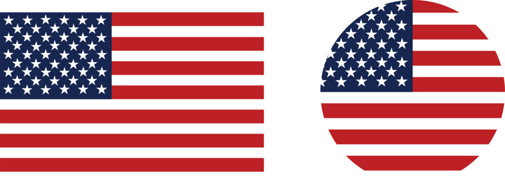 American flag decal window sticker