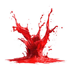 Vibrant crimson liquid splash (1)