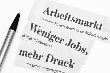 Arbeitsmarkt unter Druck